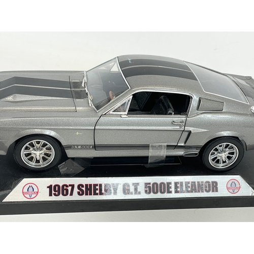 141 - A good quality model car. 1967 Shelby G.T 500E Eleanor. Cobra. 31cm