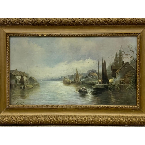 99 - A late 19th century gilt framed print. 59 x 38cm