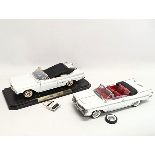 153 - 2 model cars, 1960 Chrysler 300F, and 1961 Chrysler Imperial Crown