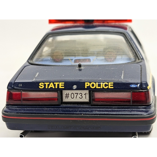154 - A good quality model car, Ford Mustang SSP New York State Police car. 26cm