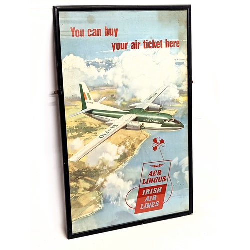 102 - An original 1950s Aer Lingus advertising poster 69.5x104cm