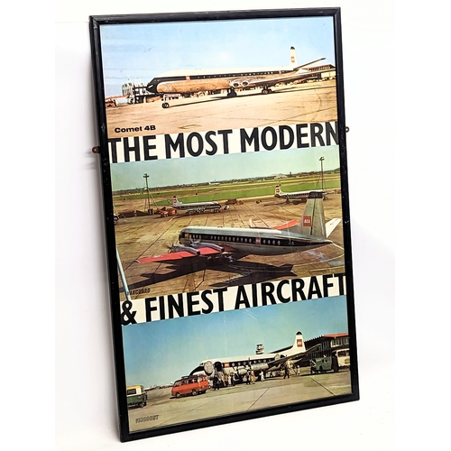104 - An original vintage BEA (British European Airways) advertising poster. 70x104.5cm