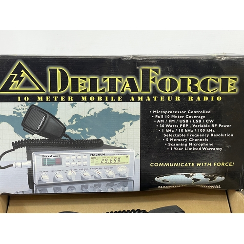 176 - An unused Delta Force 10 metre mobile armature radio in box.