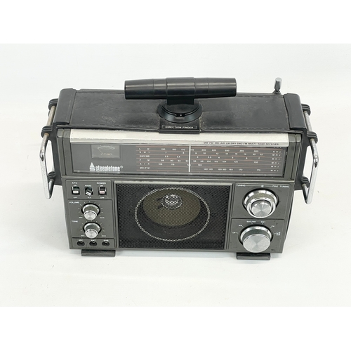 192 - A vintage Steepletone MBR7 Multi Band Receiver radio. 36cm