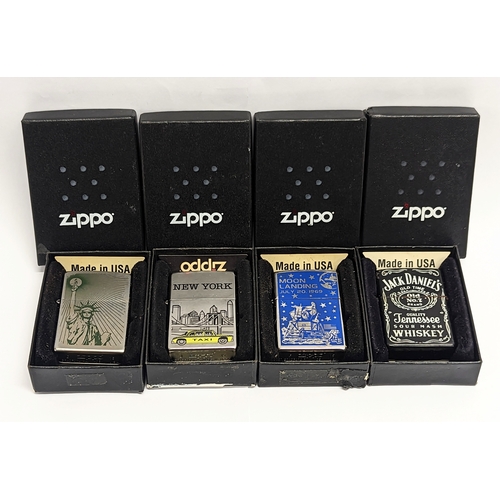 235 - 4 Zippo lighters in boxes