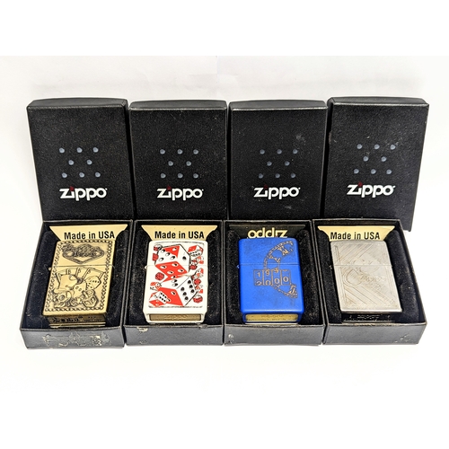 236 - 4 Zippo lighters in boxes.