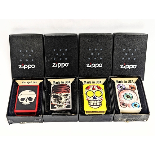 237 - 4 Zippo lighters in boxes