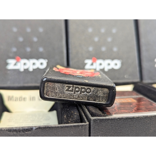 243 - 5 Zippo lighters in boxes