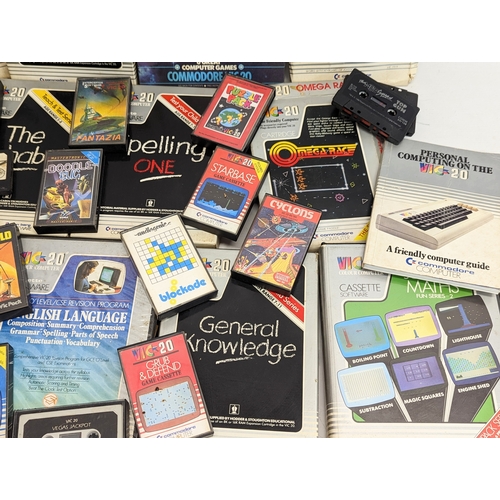 196H - A quantity of vintage Commodore games, etc.