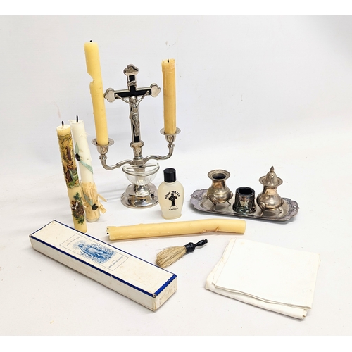 763 - A vintage prayer set, etc