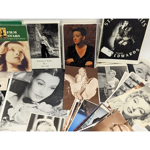 251 - A large quantity of postcards, photographs, pamphlets of actresses from The Golden Age of Hollywood,... 