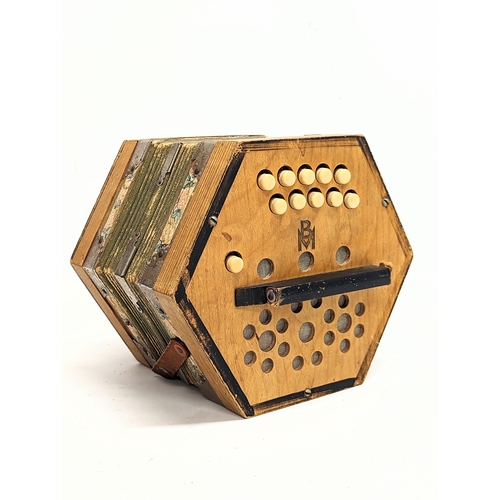 284 - A vintage concertina, made in East Germany, German Democratic Republic