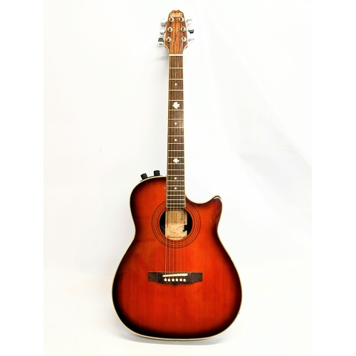 285 - A Hohner Professional Serie. Thinking Hohner TWP West-SB electro accoustic guitar.