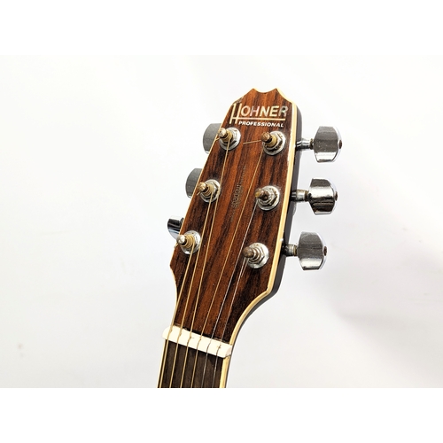 285 - A Hohner Professional Serie. Thinking Hohner TWP West-SB electro accoustic guitar.