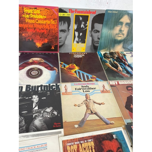 196Q - A collection of LP, vinyl records. Including Iron Maiden, The Clancy Brothers, The Dubliners, Glen B... 