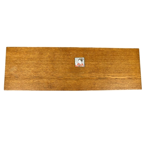 22 - A 1960’s Mid Century teak 2 tier coffee table. 122 x 38.5 x 40cm
