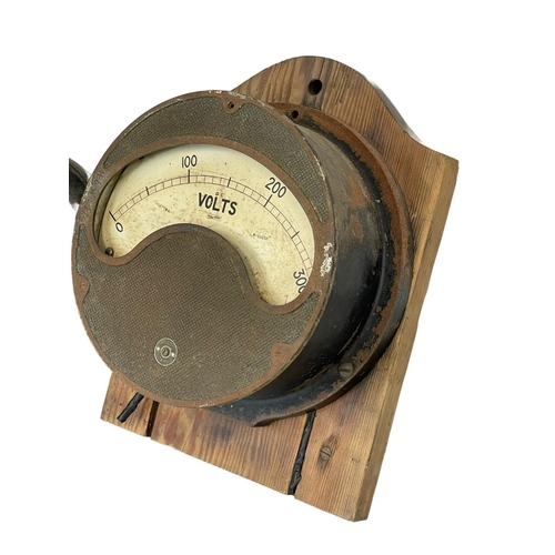 256 - 2 large vintage metres. Reportedly from Harland & Wolff. 25cm