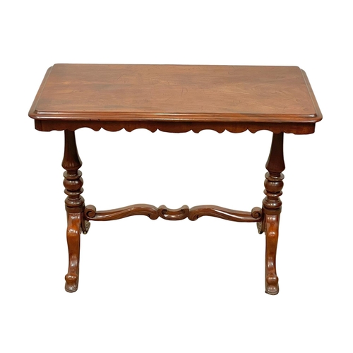 60 - A Victorian mahogany library table. 94 x 48 x 72cm