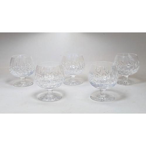 764 - A set of 5 Tyrone crystal drinking glasses