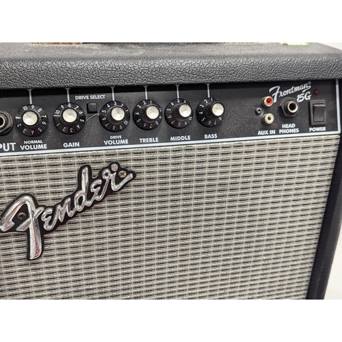 196Y - A Fender Frontman 15g amp with 2 DJ boards by Red Dwarf and Stanton.