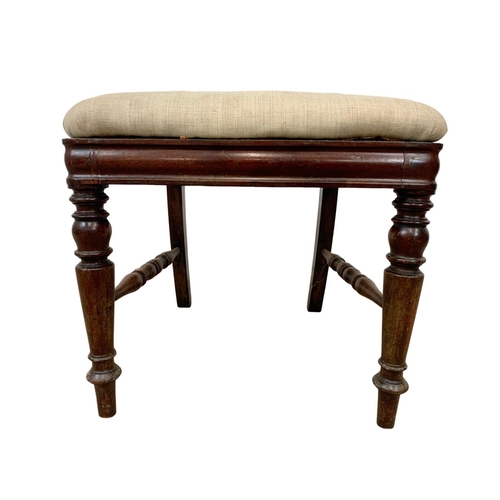 1033 - A pair of early 19th century William IV carved mahogany side chairs. Circa 1830.