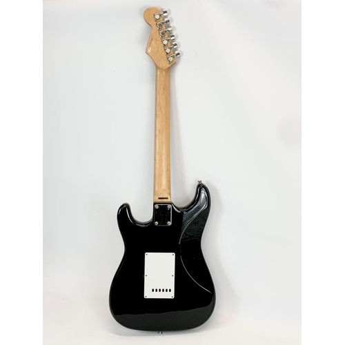 196S - An electric guitar by Fender. Squier Strat. 99cm