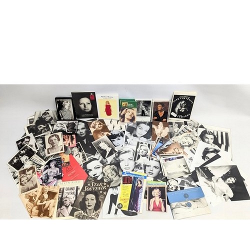 251 - A large quantity of postcards, photographs, pamphlets of actresses from The Golden Age of Hollywood,... 