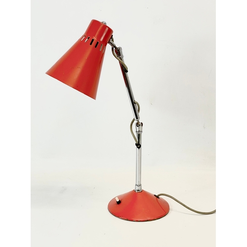 1 - A 1960’s Mid Century angle poise lamp. Highest 47cm.