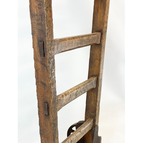 37 - A late 19th/early 20th century industrial railway wooden trolley. Circa 1900 40x108cm