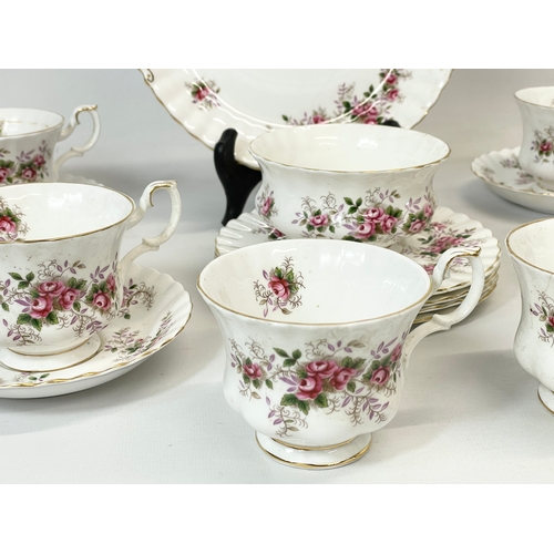 399 - A 16 piece Royal Albert Lavender Rose tea set.