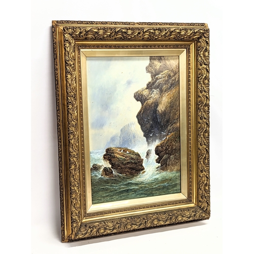 45 - A large 19th century watercolour painting by Seymour Wilson in an excellent Victorian gilt frame. 62... 