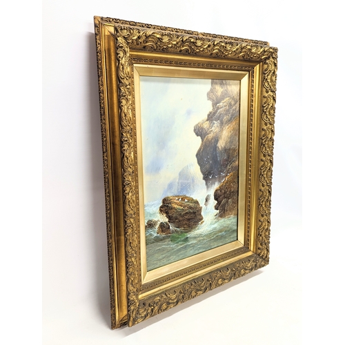 45 - A large 19th century watercolour painting by Seymour Wilson in an excellent Victorian gilt frame. 62... 