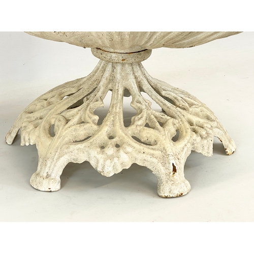 71 - A cast iron birdbath. 50x40x40cm