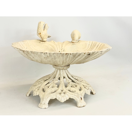 71 - A cast iron birdbath. 50x40x40cm