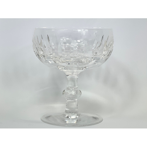 410 - A set of 5 Waterford Crystal ‘Maureen’ pattern champagne sherbet glasses. 10x11cm