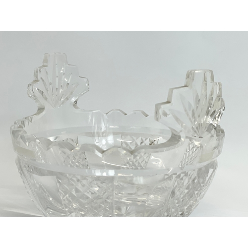 413 - A Waterford Crystal ‘Hibernia’ pattern bowl. 13x10cm