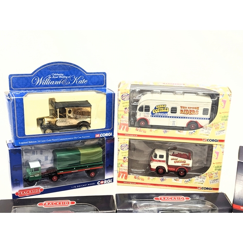 141 - 14 collectable Corgi model cars and trucks