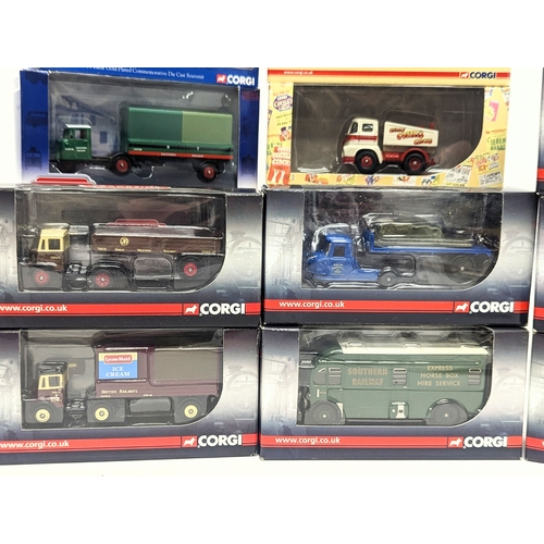 141 - 14 collectable Corgi model cars and trucks