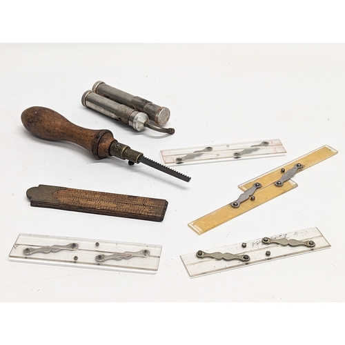 99 - A sundry lot of vintage tools, planers, etc, including a Record planer Number 077A, Stanley planet n... 