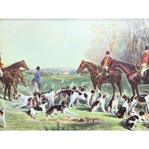 101 - A set of 4 Georgian style gilt framed hunting prints