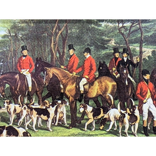 101 - A set of 4 Georgian style gilt framed hunting prints