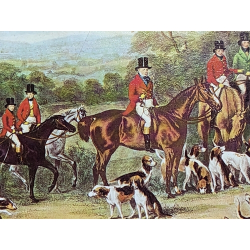 101 - A set of 4 Georgian style gilt framed hunting prints