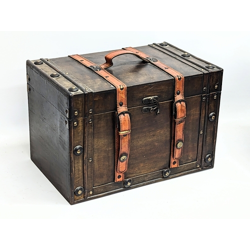 378 - 4 vintage style boxes, with vintage style jewellery box, etc