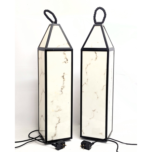 79 - A pair of tall Eichholtz lamps. 105cm