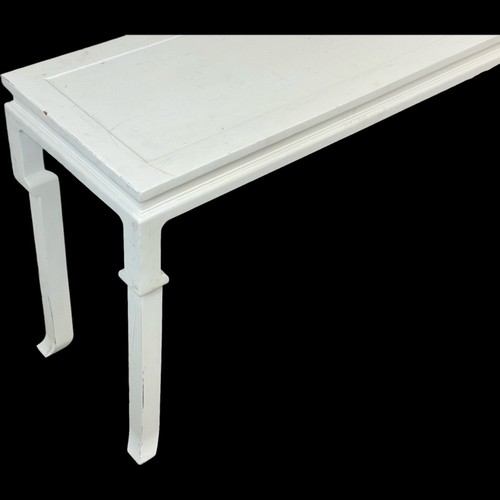 83 - A Chinese style painted console table. 160x45x79cm