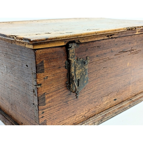 121 - An 18th century continental Bible box. Possibly Portuguese or Spanish 49x35x22cm