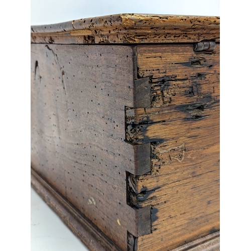 121 - An 18th century continental Bible box. Possibly Portuguese or Spanish 49x35x22cm