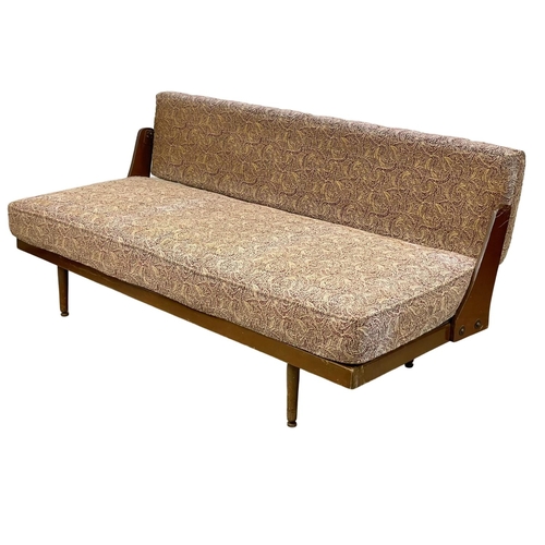 892 - A 1960’s Mid Century sofa bed. 181cm