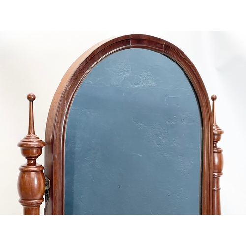 223 - A large Victorian mahogany dressing mirror. 75x28x81cm