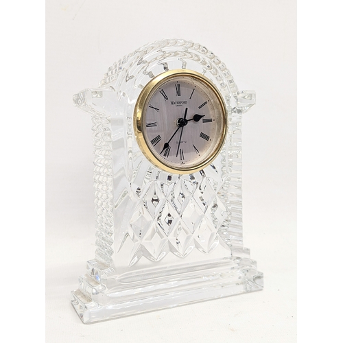 433 - A Waterford Crystal carriage mantle clock in original box.